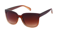 Load image into Gallery viewer, A pair of brown, cateye Sonnenbrille Nerd Vintage Damen with tinted lenses and UV 400 protection, styled in a retro oversized look, displayed on a white background.
