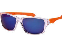 Cargar imagen en el visor de la galería, Sonnenbrille Nerd Sport Brille verspiegelt 400 UV transparent Bügel bunt gerade
