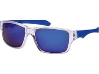 Cargar imagen en el visor de la galería, Sonnenbrille Nerd Sport Brille verspiegelt 400 UV transparent Bügel bunt gerade
