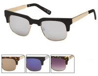 Load image into Gallery viewer, Sonnenbrille Metall Bügel Rahmen eckiges Cat Eye 400 UV getönt verspiegelt
