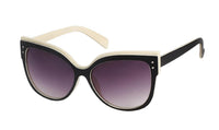 Load image into Gallery viewer, Sonnenbrille Cateye Katzenaugen 400 UV zweifarbig Rahmen Punkte
