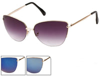 Cargar imagen en el visor de la galería, Sonnenbrille Pilotenbrille 400 UV Cateye Rand dünn Unterseite frameless
