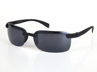 Load image into Gallery viewer, Sonnenbrille Herren getönt 400 UV frameless schmal grau getönt
