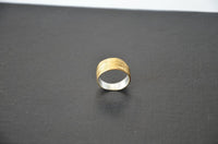 Cargar imagen en el visor de la galería, Silberring vergoldet 925 Sterlingsilber Bandring Linien
