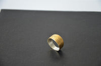 Cargar imagen en el visor de la galería, Silberring vergoldet 925 Sterlingsilber Bandring Linien
