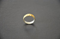 Cargar imagen en el visor de la galería, Silberring vergoldet 925 Sterlingsilber Bandring Krater
