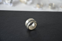 Load image into Gallery viewer, Silberring 925 Sterlingsilber Bandring Kreis Rille
