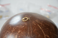 Load image into Gallery viewer, Anhänger 925 Sterling Silber vergoldet Tulpe Kreis
