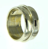 Load image into Gallery viewer, Ring 925 Sterling Silber konkav beweglich glänzend
