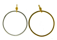 Load image into Gallery viewer, Silber 925 vergoldet Ohrringe Anhänger Creole indisch
