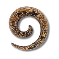 Cargar imagen en el visor de la galería, Kopie von Parasitholz Dehnschnecke Spirale Piercing Expander
