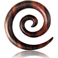 Load image into Gallery viewer, Sonoholz Tribal Piercing Holz Spirale Unisex Expander handgeschnitzt Organic
