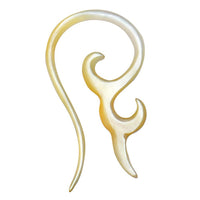 Load image into Gallery viewer, Perlmutt Piercing Hooks Spiralen 2mm 3mm Expander Muschel filigran geschnitzt
