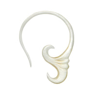 Load image into Gallery viewer, Perlmutt Piercing Hooks Spiralen 2mm 3mm Expander Muschel filigran geschnitzt
