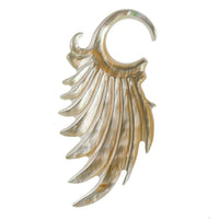 Load image into Gallery viewer, Perlmutt Piercing Hooks Spiralen Flügel 2mm 3mm 4mm Expander Muschel geschnitzt
