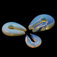 Cargar imagen en el visor de la galería, Ohr Piercing Opalit Stein Schlüsselloch Ohrgewicht
