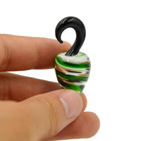 Cargar imagen en el visor de la galería, Piercing Feuerglas Tropfen Dehnschnecke 6mm
