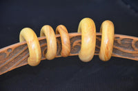 Cargar imagen en el visor de la galería, Ohr Donut Piercing Ohrgewicht Jackfrucht Holz Ring
