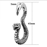 Load image into Gallery viewer, Piercing 5mm 6mm Ohrgewicht Hook Edelstahl Schlange
