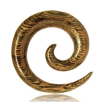 Cargar imagen en el visor de la galería, Kopie von Parasitholz Dehnschnecke Spirale Piercing Expander
