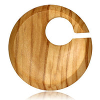 Load image into Gallery viewer, Olivenholz Piercing Hoop Kreis Creole hell 4mm 6mm
