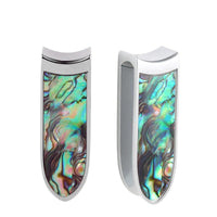 Cargar imagen en el visor de la galería, Ohrgewicht Ohrhänger Piercing Edelstahl Perlmutt 12mm
