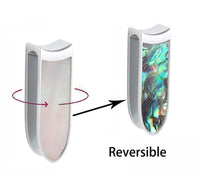 Cargar imagen en el visor de la galería, Ohrgewicht Ohrhänger Piercing Edelstahl Perlmutt 12mm
