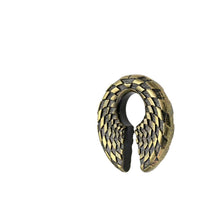 Cargar imagen en el visor de la galería, Ohrgewicht Brass Schachbrett Schlüsselloch Piercing
