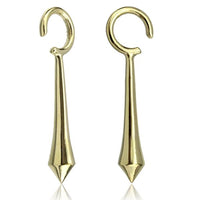 Cargar imagen en el visor de la galería, Ohrgewicht Brass 4mm Piercing Ring mit langer Spitze
