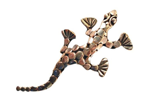 Silver pin/brooch, unisex jewelry, pin/brooch, 925 sterling silver, salamander Bali