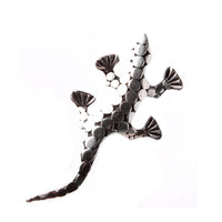 Load image into Gallery viewer, Silberanstecker Silberbrosche Unisex Schmuck Anstecker Brosche 925er Sterling Silber Gekko Kreise Bali
