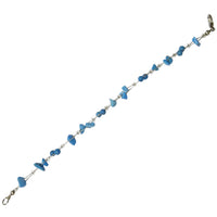 Load image into Gallery viewer, Türkis Steinsplitter Steinkugel Armband Damen Karabinerverschluss nickelfrei 18cm-20cm
