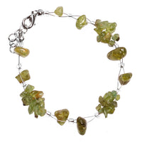 Load image into Gallery viewer, Steinsplitter Armband Bündel grün transparent nickelfrei Metallverschluss 19cm-22cm
