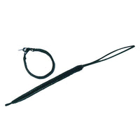 Load image into Gallery viewer, Lederarmband, Schwarz, geflochten, 1cm breit, 17-24cm lang
