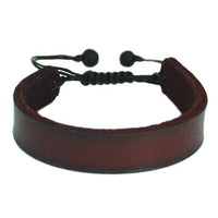 Load image into Gallery viewer, Lederarmband dunkelrot schlicht 1,2cm breit ca.19-22cm lang Leder Armbänder unisex
