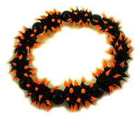Load image into Gallery viewer, Stachel Silikonarmbänder schwarz Spitzen orange Armbänder Armband Silikon Silikonarmband Schmuck
