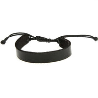 Load image into Gallery viewer, Lederarmband schwarz schlicht 1,2cm breit verstellbar ca.19-22 cm lang
