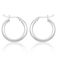 Load image into Gallery viewer, Silberohrringe 925er Silber Ohrringe Ohrhänger Damen Schmuck Creolen dick glänzend
