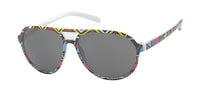 Load image into Gallery viewer, Sonnenbrille Damen Designer Brille getönt 400UV Pop Art Muster Pilotenbrille
