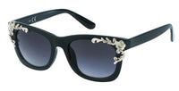 Cargar imagen en el visor de la galería, Sonnenbrille Damen 400 UV Nerdbrille  getönt Rosenornamente Vintage
