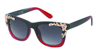 Cargar imagen en el visor de la galería, Sonnenbrille Damen 400 UV Nerdbrille  getönt Rosenornamente Vintage

