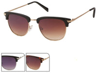 Load image into Gallery viewer, Sonnenbrille Metallbügel 400 UV Gläser trapezförmig getönt dick Glasoberkante
