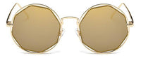 Cargar imagen en el visor de la galería, Sonnenbrille Round Resin Glasses Achteck Rand 400 UV Metall

