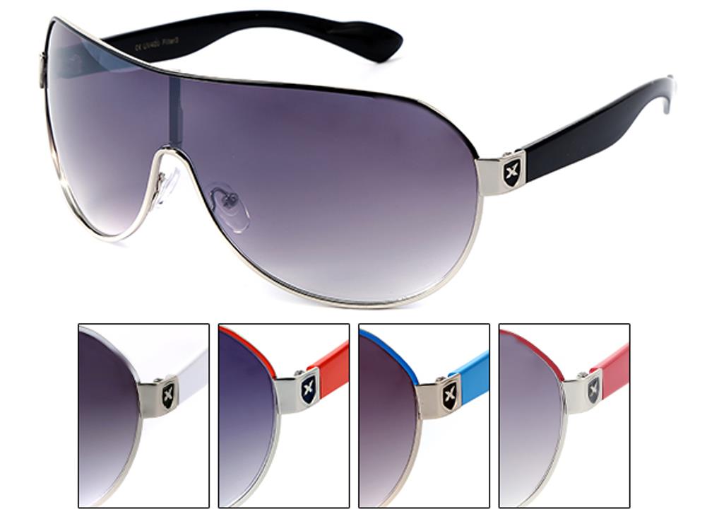 LOOX Sonnenbrille lila getönt 400UV Emblem Monoglas - Modell Cancun & Rio