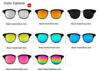 Load image into Gallery viewer, Trend Sonnenbrille Korea 400 UV verspiegelt Halbrahmen
