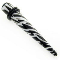Load image into Gallery viewer, Zebra Piercing Expander Dehnungsstab Straight Dehnstab Unisex Ohrschmuck Tunnel Plug Ohrstecker
