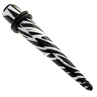 Load image into Gallery viewer, Zebra Piercing Expander Dehnungsstab Straight Dehnstab Unisex Ohrschmuck Tunnel Plug Ohrstecker
