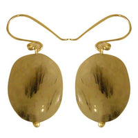 Load image into Gallery viewer, Damenohrringe mit weiß schwarzem Mondstein, mit 925er Sterlingsilberbügel
