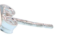 Load image into Gallery viewer, Ohrstecker Türkis Tropfen 15 mm 925er Sterling Silber Rand Stein Silberohrstecker
