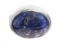 Load image into Gallery viewer, Silberohrstecker Lapislazuli 10 mm Ohrringe Ohrstecker Damen Ohrring Stecker 925er Sterling Silber
